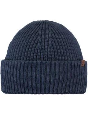 Barts Derval Beanie férfi kötött sapka sötétkék színben 1
