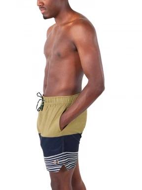 Barts Newoll Shorts férfi beach short barna színben 3