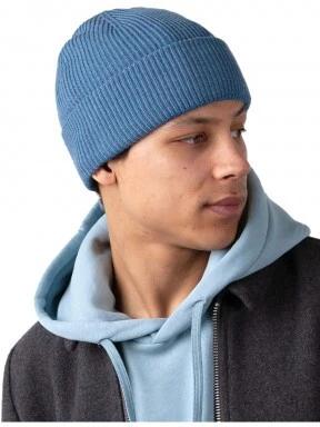 Barts Stonel Beanie férfi kötött sapka kék színben 3