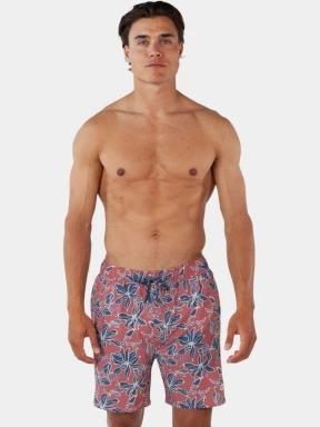 Barts Pego Shorts férfi fürdőnadrág piros színben 1