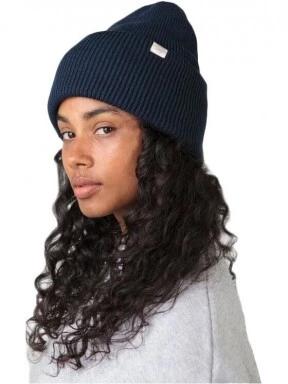 Barts Haveno Beanie kötött sapka sötétkék színben 3