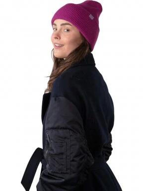 Barts Haveno Beanie kötött sapka lila színben 3