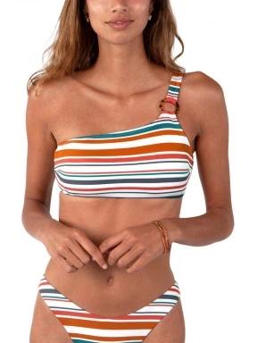 Barts Halio One Shoulder Top női bikini felső multikolor színben 1