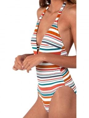 Barts Halio Halter One Piece női fürdőruha multikolor színben 3