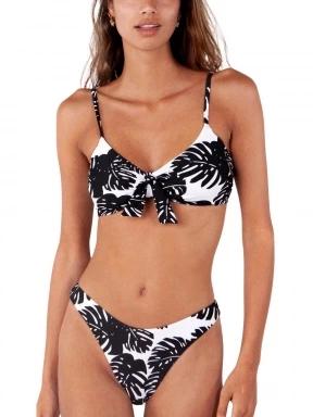 Barts Banksia Crop Top női bikini felső fekete színben 1