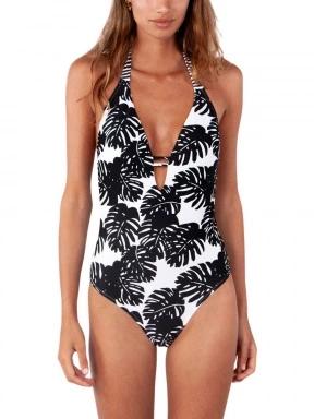 Barts Banksia Halter One Piece női fürdőruha fekete színben 1
