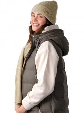 Barts Bridgey Beanie női kötött sapka zöld színben 3