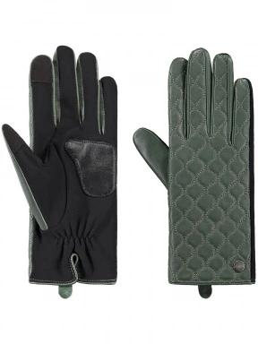 Barts Hague Gloves női kesztyű oliva színben 1