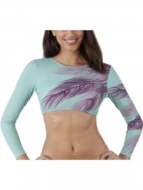 Barts Tasman Crop Top női crop top zöld színben 1