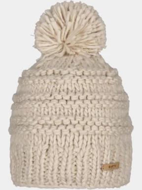 Barts Jasmin Beanie női bojtos sapka homok színben 1