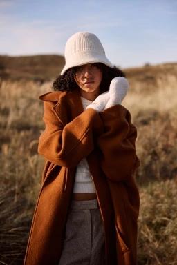 Barts Teddy Mitts női kesztyű homok színben 3