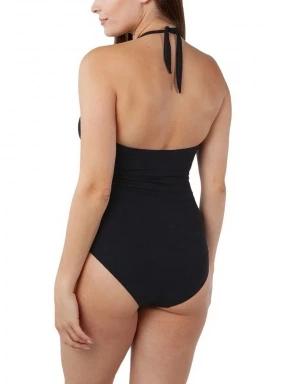 Solid Halter Shaping One Piece