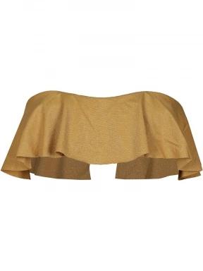 Barts Elviot Ruffle Bandeau női bikini felső sárga színben 1