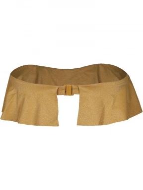 Barts Elviot Ruffle Bandeau női bikini felső sárga színben 3