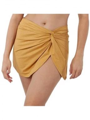 Barts Elviot Skirt női szoknya sárga színben 1