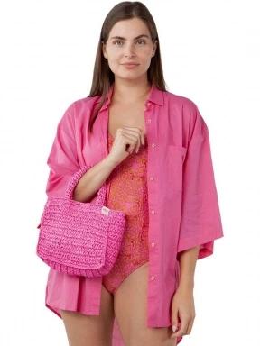 Barts Kaven Handbag női kézitáska magenta színben 3