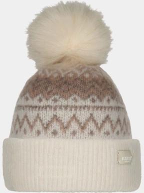 Barts Woodstar Beanie női bojtos sapka homok színben 1
