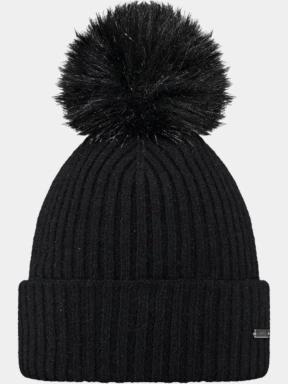 Barts Kenzie Beanie női bojtos sapka fekete színben 1