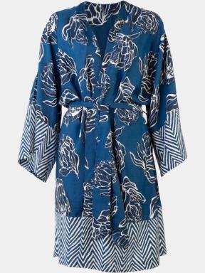 Barts Sulamita Kimono női strandruha kék színben 3