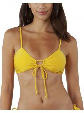 Barts Isla Bow Tie női bikini felső sárga színben 1