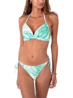 Barts Palmsy Halter női bikini felső zöld színben 1