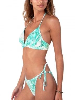 Barts Palmsy Halter női bikini felső zöld színben 3