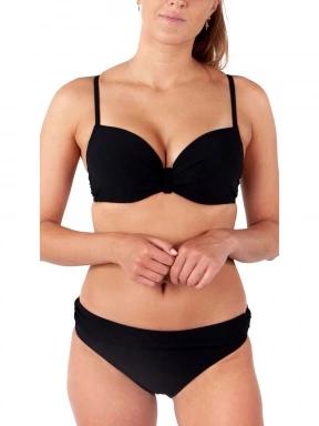 Barts Solid High Waist Briefs női bikini alsó fekete színben 1