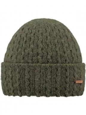 Barts Anye Beanie női kötött sapka oliva színben 1