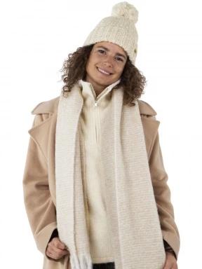Barts Fyone Scarf női sál homok színben 1