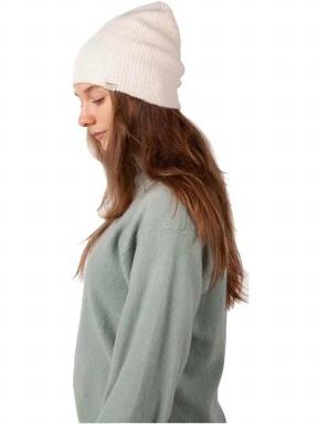 Barts Lenn Beanie női sapka fehér színben 3