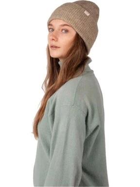 Barts Kylar Beanie női kötött sapka homok színben 3