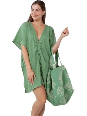 Barts Juno Bag női shopper táska zöld színben 3
