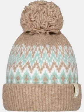 Barts Nakarah Beanie női bojtos sapka barna színben 1