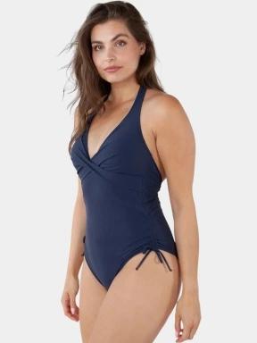 Barts Solid Halter One Piece női fürdőruha sötétkék színben 3