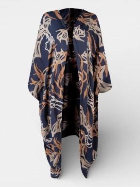 Barts Navyo Kimono női strandruha sötétkék színben 1