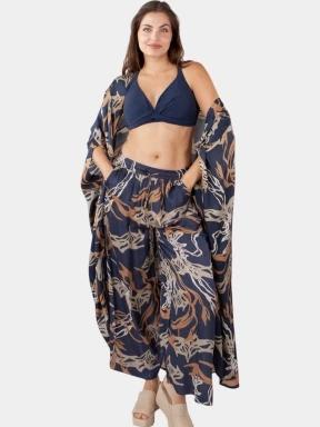 Barts Navyo Kimono női strandruha sötétkék színben 3