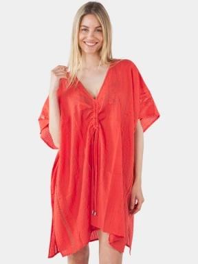 Barts Raimha Kaftan női strandruha piros színben 1