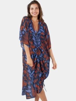 Barts Rochau Kaftan női strandruha sötétkék színben 1