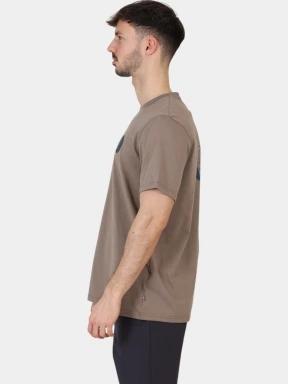 Fjallraven Walk With Nature T-shirt M férfi rövid ujjú póló barna színben 3