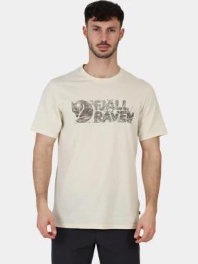 Fjallraven Lush Logo T-shirt M férfi rövid ujjú póló fehér színben 1