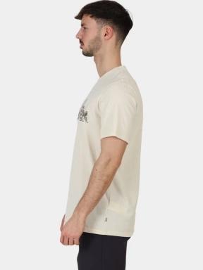 Fjallraven Lush Logo T-shirt M férfi rövid ujjú póló fehér színben 3