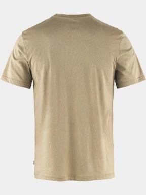 Fjallraven Lush Logo T-shirt M férfi rövid ujjú póló homok színben 3