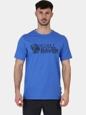 Fjallraven Lush Logo T-shirt M férfi rövid ujjú póló kék színben 1