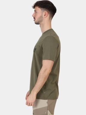 Fjallraven Lush Logo T-shirt M férfi rövid ujjú póló zöld színben 3