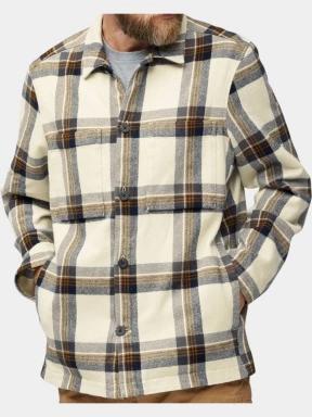 Fjallraven Singi Flannel Overshirt M férfi hosszú ujjú ing homok színben 1