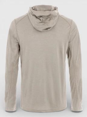 Fjallraven Abisko Wool Hoodie M férfi hosszú ujjú sport póló barna színben 3