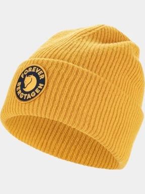 Fjallraven Bergtagen Forever Wool Beanie kötött sapka sárga színben 1