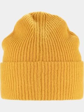 Fjallraven Bergtagen Forever Wool Beanie kötött sapka sárga színben 3