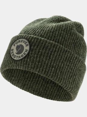Fjallraven Bergtagen Forever Wool Beanie kötött sapka zöld színben 1