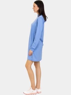 Fjallraven Abisko Sun-hoodie Dress W női pulóverruha kék színben 3